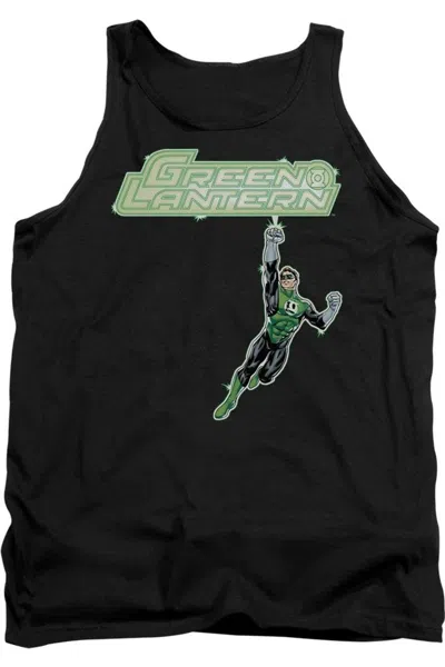 Gildan Green Lantern Energy Construct Logo Adult Tank Top In Black