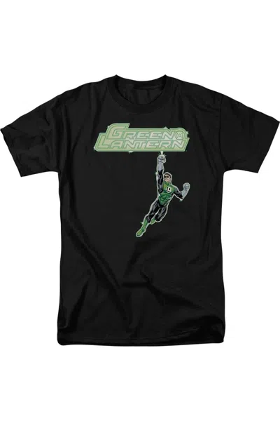 Gildan Green Lantern Energy Construct Logo Short Sleeve Adult Tee / T-shirt In Black