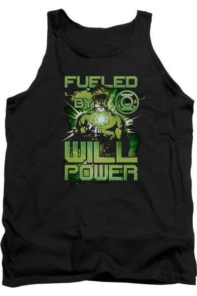 Gildan Green Lantern Fueled Adult Tank Top In Black