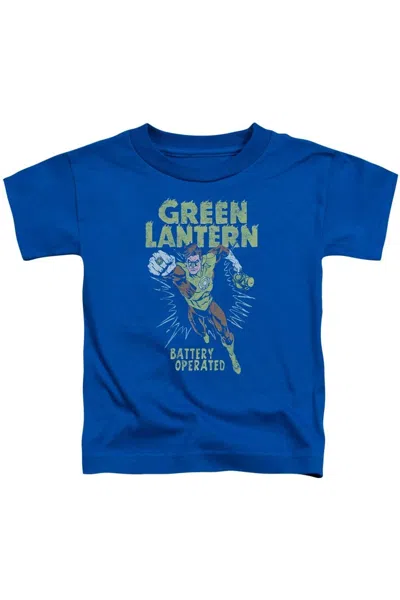 Gildan Kids' Green Lantern Fully Charged Short Sleeve Juvenile Tee / T-shirt In Blue