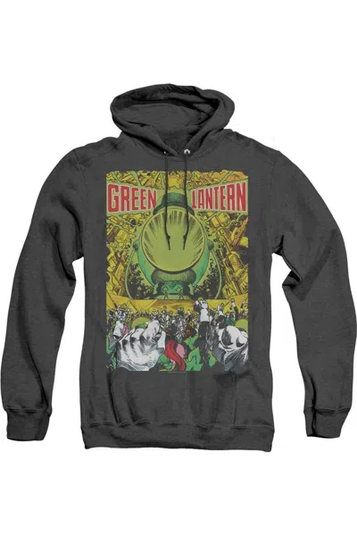 Gildan Green Lantern Gl #200 Cover Adult Heather Hoodie / Hooded Sweatshirt In Black