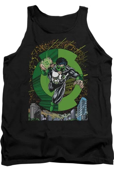 Gildan Green Lantern Gl #51 Cover Adult Tank Top In Black