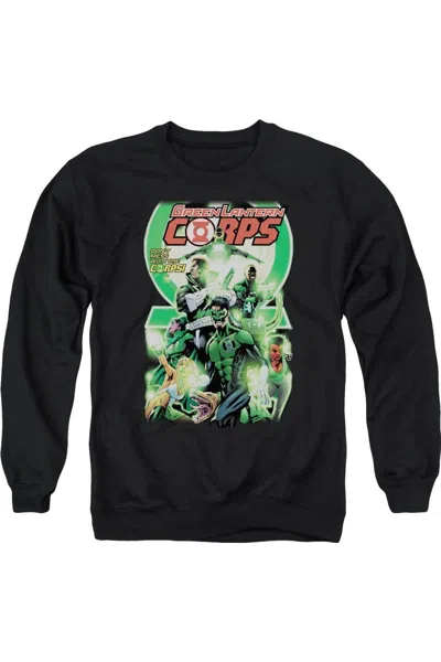 Gildan Green Lantern Gl Corps #25 Cover Adult Crewneck Sweatshirt In Black