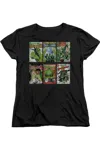Gildan Green Lantern Gl Covers Short Sleeve Womens Tee / T-shirt In Black