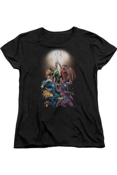 Gildan Green Lantern Gl New Guardians #1 Short Sleeve Womens Tee / T-shirt In Black