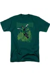 Gildan Green Lantern Gl#166 Cover Short Sleeve Adult Tee / T-shirt In Green