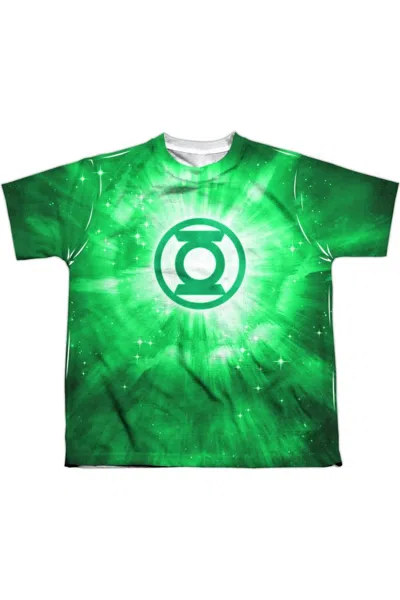 Gildan Kids' Green Lantern Green Energy Short Sleeve Youth Poly Crew Tee / T-shirt