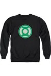 Gildan Green Lantern Green Symbol Adult Crewneck Sweatshirt In Black