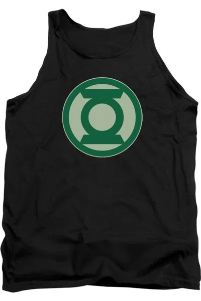 Gildan Green Lantern Green Symbol Adult Tank Top In Black