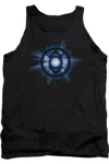Gildan Green Lantern Indigo Glow Adult Tank Top In Black