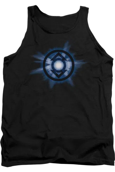 Gildan Green Lantern Indigo Glow Adult Tank Top In Black