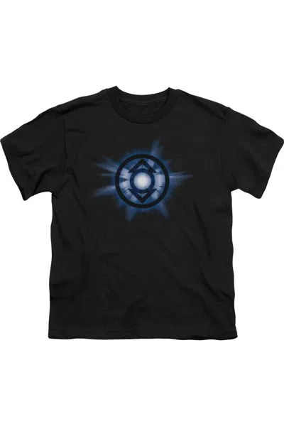 Gildan Kids' Green Lantern Indigo Glow Short Sleeve Toddler Tee / T-shirt In Black