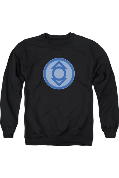 Gildan Green Lantern Indigo Symbol Adult Crewneck Sweatshirt In Black