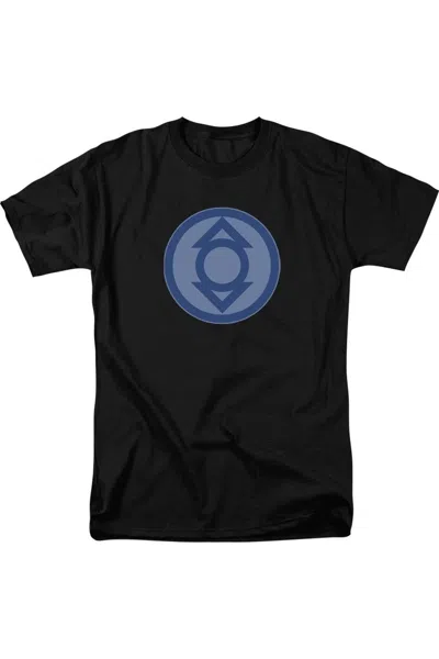 Gildan Green Lantern Indigo Symbol Short Sleeve Adult Tee / T-shirt In Black