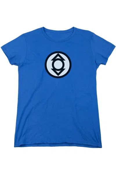 Gildan Green Lantern Indigo Tribe Short Sleeve Womens Tee / T-shirt In Blue