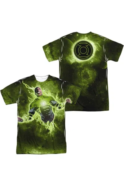 Gildan Green Lantern Inner Strength (front/back Print) Short Sleeve Adult Poly Crew Tee / T-shirt In White