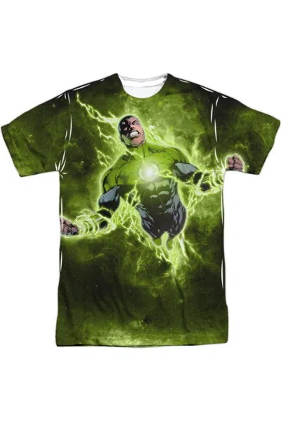 Gildan Green Lantern Inner Strength Short Sleeve Adult Poly Crew Tee / T-shirt In White