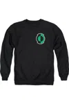 Gildan Green Lantern Kyle Logo Adult Crewneck Sweatshirt In Black