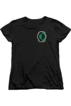 Gildan Green Lantern Kyle Logo Short Sleeve Womens Tee / T-shirt In Black