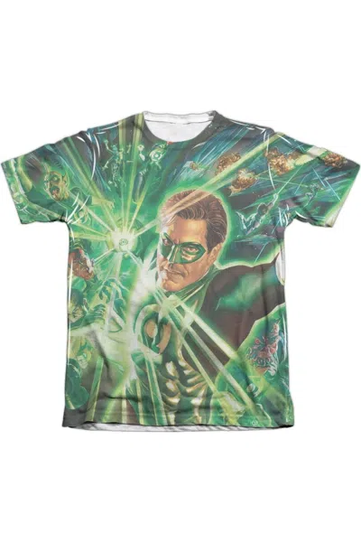 Gildan Green Lantern Lantern Burst Adult 65/35 Poly/cotton Short Sleeve Tee / T-shirt In White