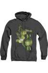 Gildan Green Lantern Lantern Light Adult Heather Hoodie / Hooded Sweatshirt In Black