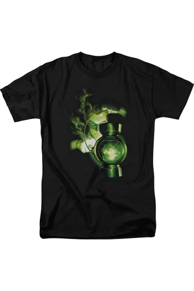 Gildan Green Lantern Lantern Light Short Sleeve Adult V Neck Tee / T-shirt In Black