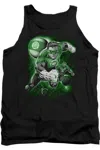 Gildan Green Lantern Lantern Planet Adult Tank Top In Black