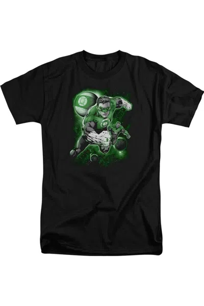 Gildan Green Lantern Lantern Planet Short Sleeve Adult Tall Tee / T-shirt In Black