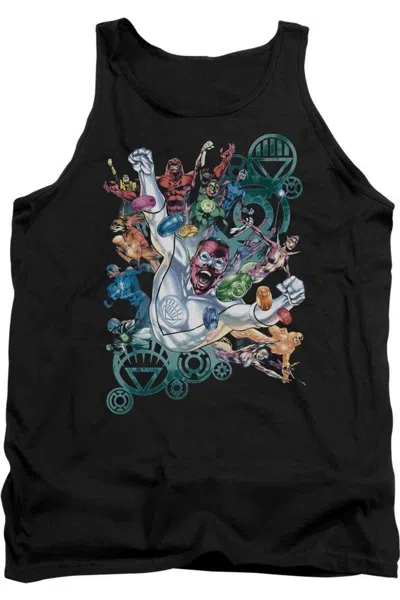 Gildan Green Lantern Lanterns Unite Adult Tank Top In Black
