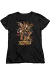 Gildan Green Lantern Larfleeze Short Sleeve Womens Tee / T-shirt In Black