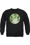 Gildan Green Lantern Light Em Up Adult Crewneck Sweatshirt In Black