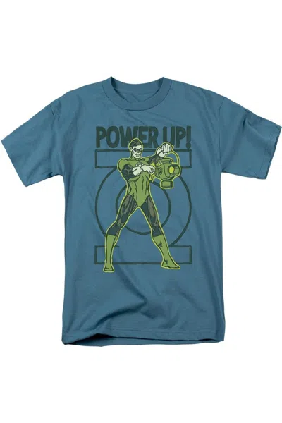 Gildan Green Lantern Power Up Short Sleeve Adult Tee / T-shirt In Grey