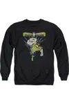 Gildan Green Lantern Powerful Adult Crewneck Sweatshirt In Black