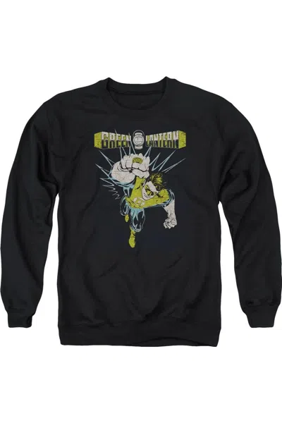 Gildan Green Lantern Powerful Adult Crewneck Sweatshirt In Black