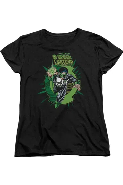 Gildan Green Lantern Rayner Cover Short Sleeve Womens Tee / T-shirt In Black