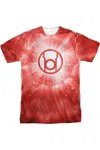 Gildan Green Lantern Red Energy Short Sleeve Adult 100% Poly Crew Tee / T-shirt In White