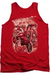 Gildan Green Lantern Red Lanterns #1 Adult Tank Top In Red