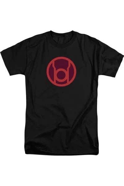 Gildan Green Lantern Red Symbol Short Sleeve Adult Tall Tee / T-shirt In Black