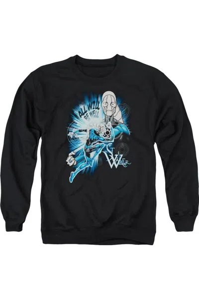 Gildan Green Lantern Saint Walker Adult Crewneck Sweatshirt In Black