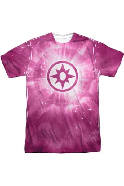 Gildan Green Lantern Sapphire Energy Short Sleeve Adult 100% Poly Crew Tee / T-shirt In White