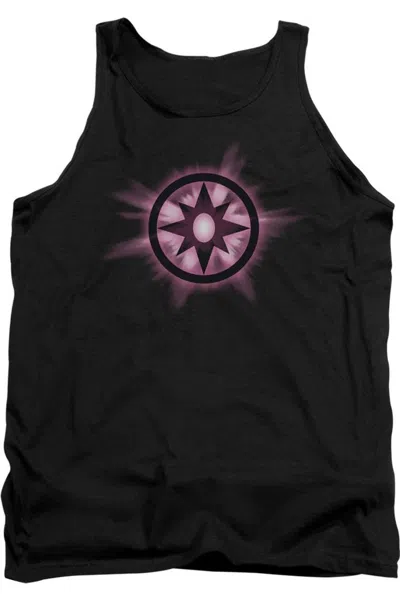 Gildan Green Lantern Sapphire Glow Adult Tank Top In Black