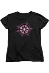 Gildan Green Lantern Sapphire Glow Short Sleeve Womens Tee / T-shirt In Black
