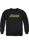 Gildan Green Lantern Scribble Title Adult Crewneck Sweatshirt In Black
