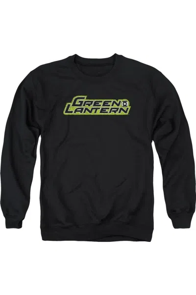 Gildan Green Lantern Scribble Title Adult Crewneck Sweatshirt In Black