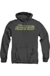 Gildan Green Lantern Scribble Title Adult Heather Hoodie / Hooded Sweatshirt In Black