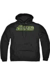 Gildan Green Lantern Scribble Title Adult Pull Over Hoodie / Hooded Sweatshirt In Black