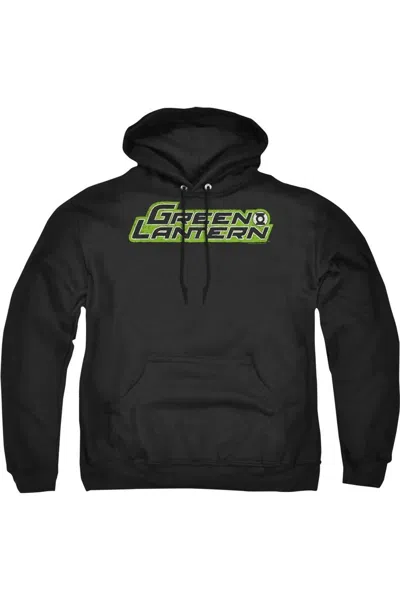Gildan Green Lantern Scribble Title Adult Pull Over Hoodie / Hooded Sweatshirt In Black