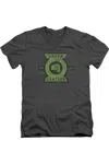 Gildan Green Lantern Section Short Sleeve Adult V Neck Premium Cotton Tee / T-shirt In Pink