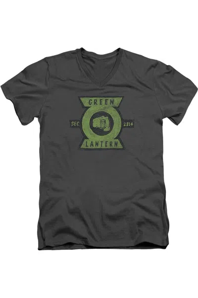 Gildan Green Lantern Section Short Sleeve Adult V Neck Premium Cotton Tee / T-shirt In Pink