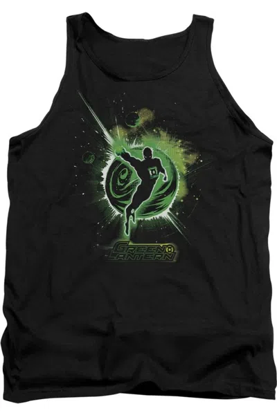 Gildan Green Lantern Shadow Lantern Adult Tank Top In Black